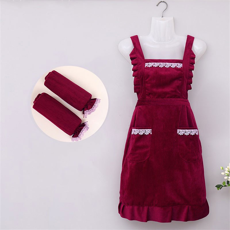 速发洋款围裙尚装家用耐脏厨房做饭防水防油时新洋派工作服