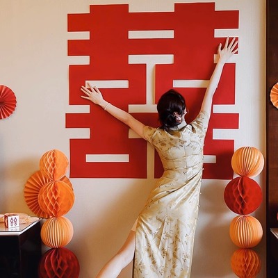 速发礼大喜字贴婚房布置套装结婚婚庆全屋卧室门囍纸婚超贴字装饰