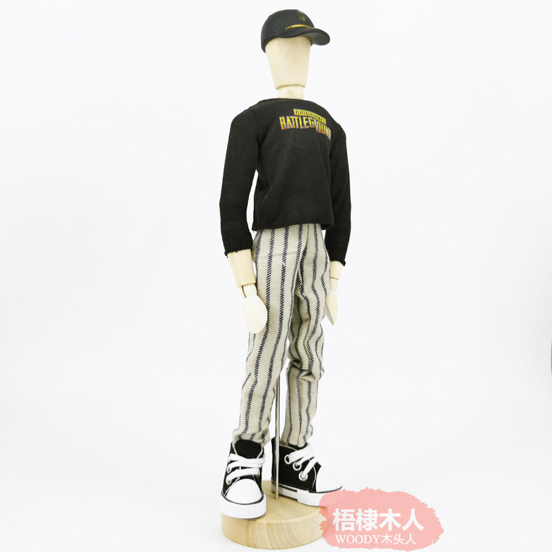 速发(二代)木偶人摆件换装木头人偶关节人模型小木人模特