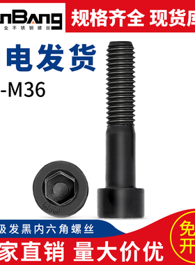 速发8.82六角螺丝 高碳钢级杯头半牙M栓内六角螺丝钉6M8M1内螺16M