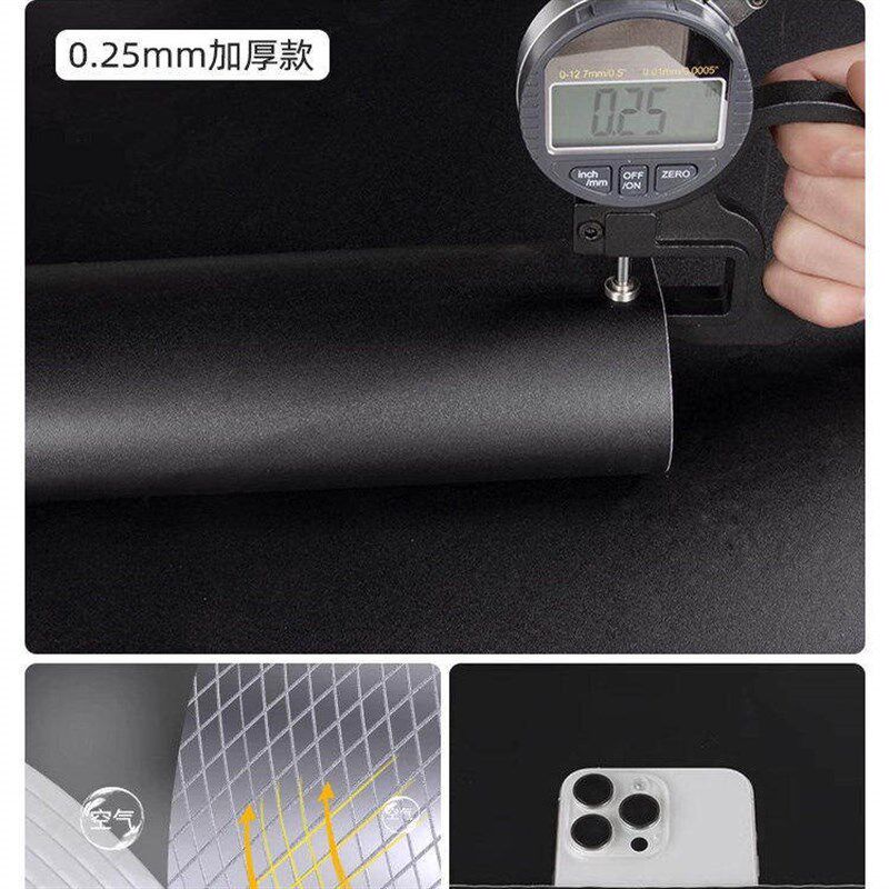 速发灰色贴纸自粘宿舍墙纸防水防潮桌面家具翻新卧室衣柜贴膜墙壁