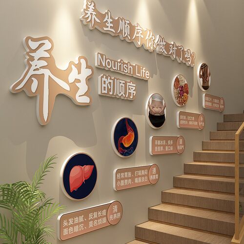 速发中医药食同草养生馆装饰挂画氛围布置背药文化形象源景墙面贴