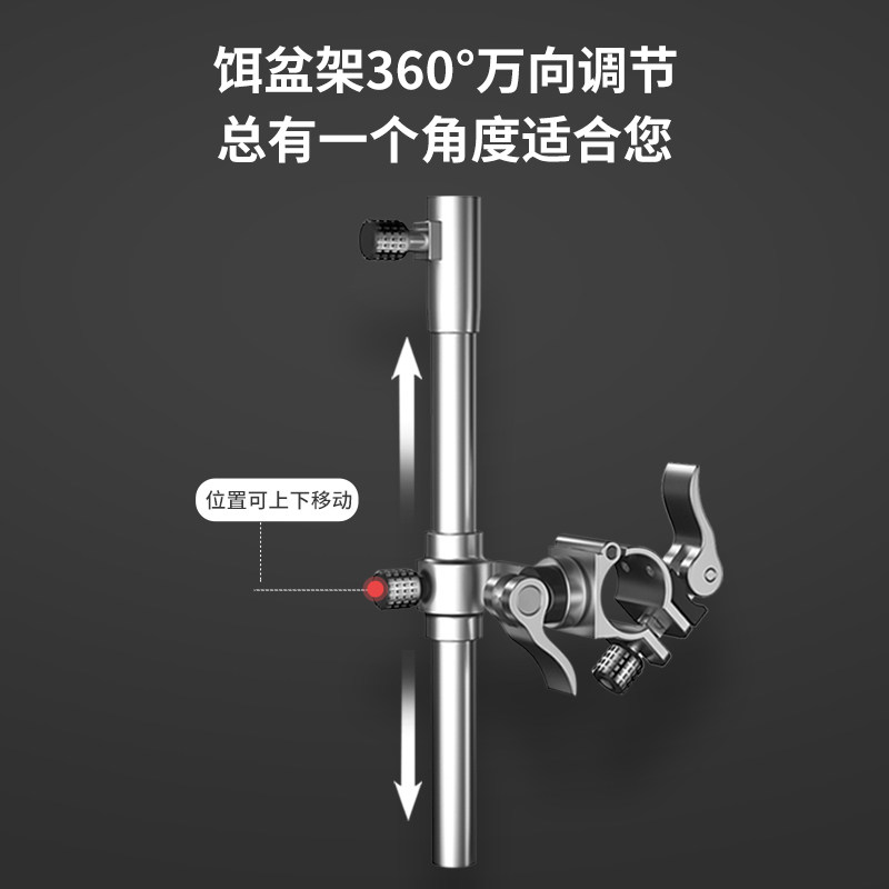 现货速发弘日钓椅配件大全三件套欧式通用全套双炮台架拉饵盘支架