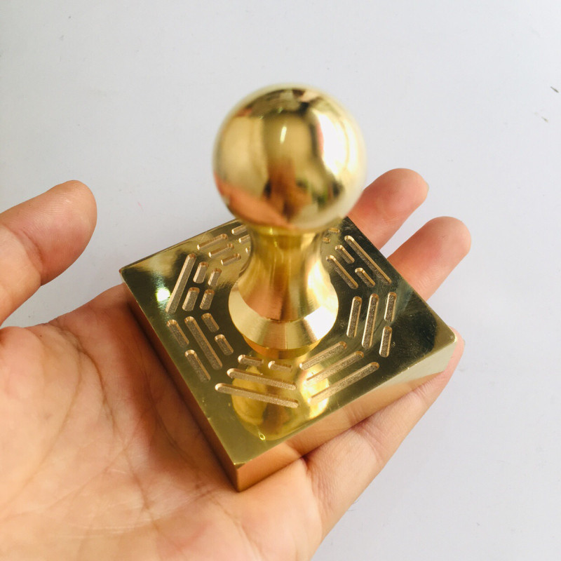 速发佛纯法器印章 印铜印家铜印章法佛法僧宝三宝印送底座5厘米五