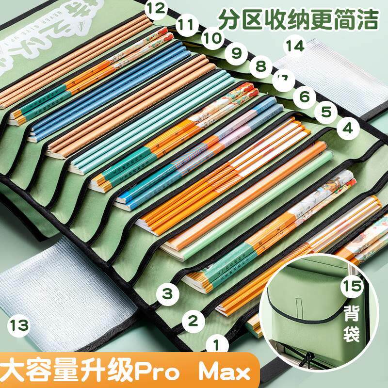 速发挂书袋桌容量课桌书纳初中生高中生学生多层帆布挂袋挂桌收大