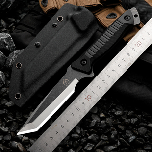 速发荒夫高硬度户外刀具荒野求生刀野外露营随水防身刀锋利小刀身