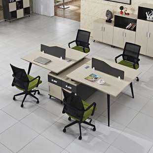 现代家具职员办公桌4人位桌卡位组合办公屏风隔断卡位GYT2724