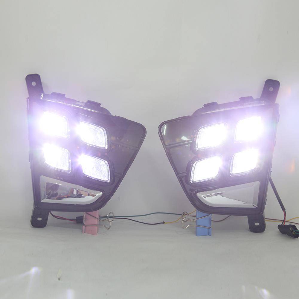 适用于17年现代IX25日行灯雾灯改装日间行车灯14-15-16IX25LED