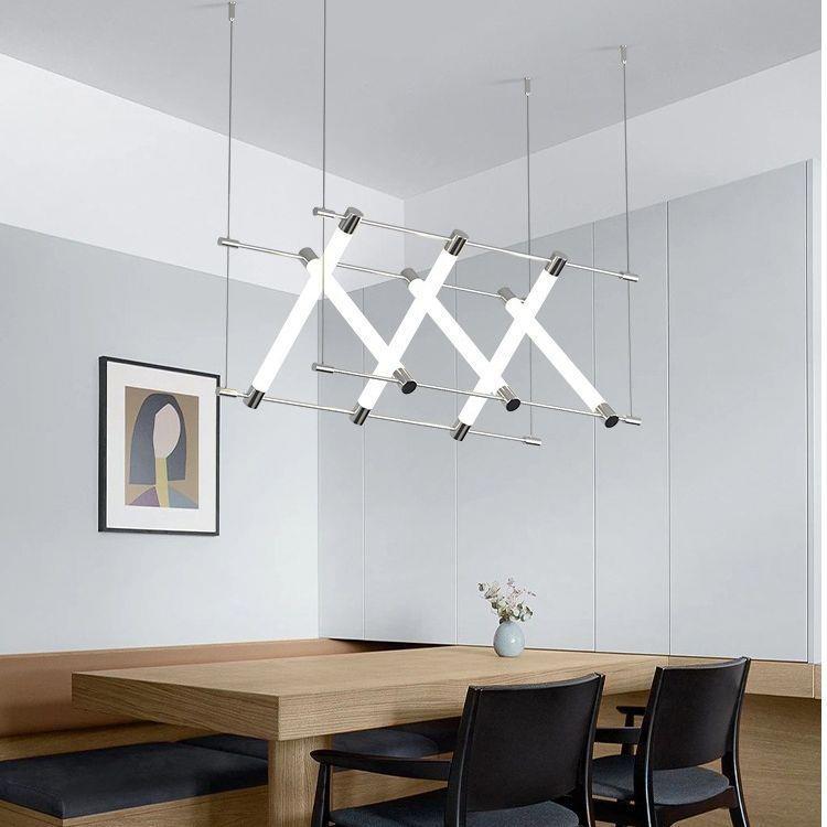 后现代创意餐厅吊灯售楼部收银吧台展厅岛台设计师工程北欧马扎灯