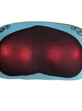 热卖指压揉捏肩部颈部腰部加热按摩枕送礼佳