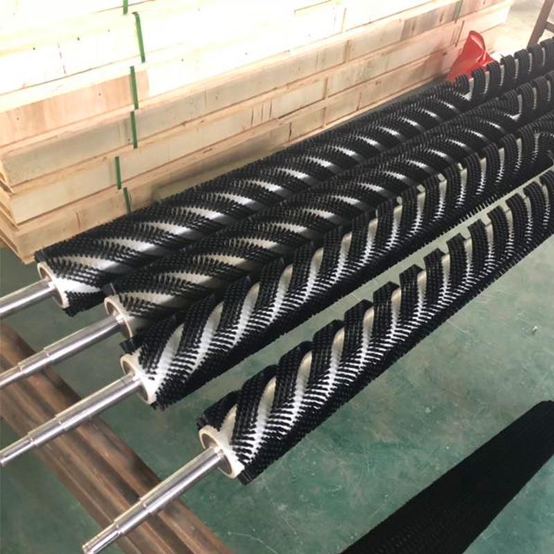 人字毛刷辊纺织印染整开辐辊分辐辊猪鬃毛刷辊