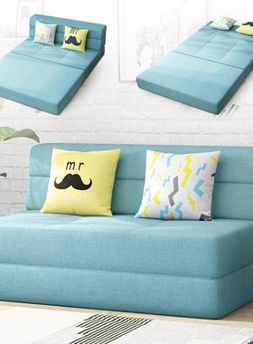 沙发床可折叠双人两用1.2米小户型榻榻米懒人沙发多功能客厅阳台