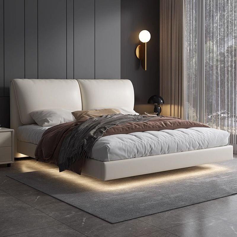 耳朵悬浮床1.8米双人床主卧1.5米奶油风现代简约轻奢婚床