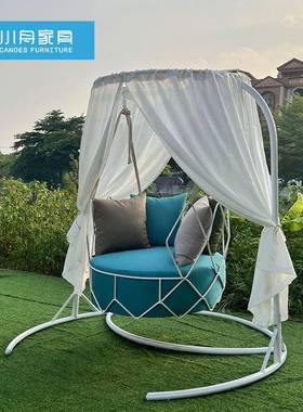 户外庭院秋千吊篮秋千网红单人吊椅室外摇篮椅阳台休闲室内吊篮