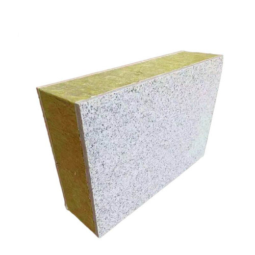 定制新型外墙保温装饰一体板墙体装饰板防火防水真石漆岩棉隔音