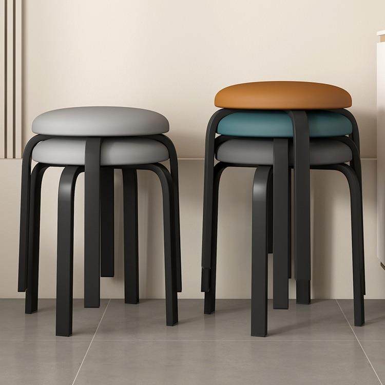 凳子家用结实耐用客厅铁板凳轻奢感餐厅餐桌可叠放皮圆凳r*,家装灯饰光源,其它灯具灯饰,淘宝优惠券,粉丝福利购,淘宝优惠卷