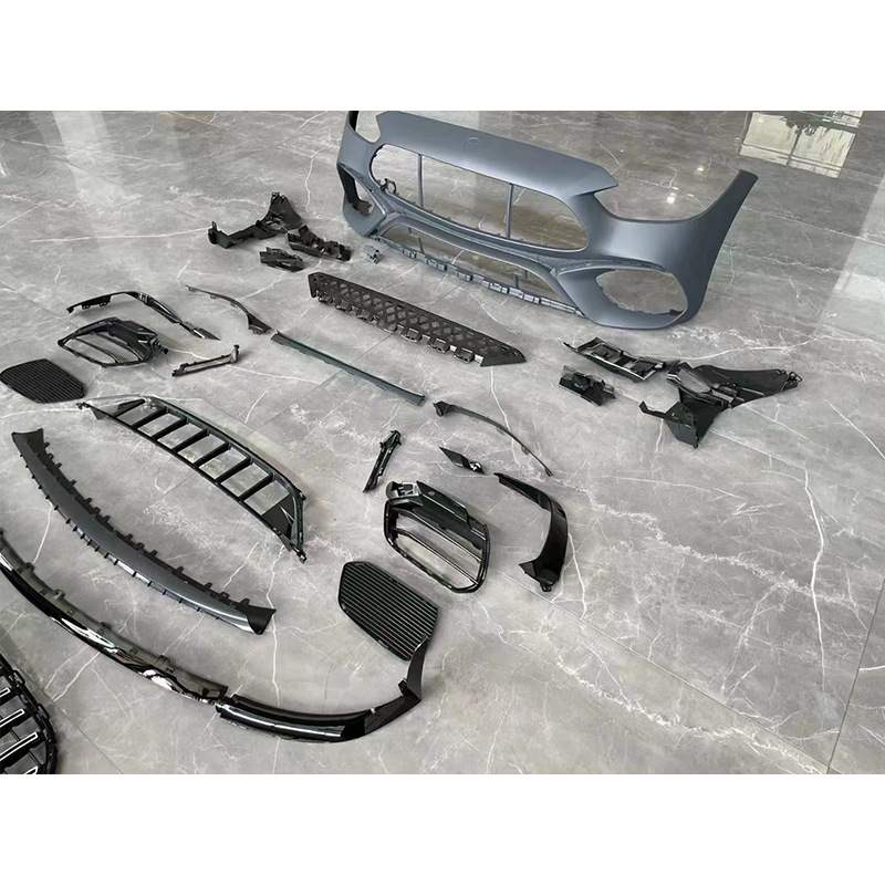 适用于奔驰W206 C级升级C63 S 前脸搭配格珊大饰条及前唇前杠总成