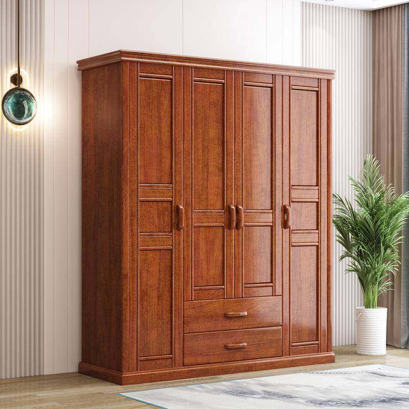 胡桃木实木衣柜家用卧室对开门大衣橱简约现代小户型收纳四门柜子,农机/农具/农膜,其它农用工具,淘宝优惠券,粉丝福利购,淘宝优惠卷