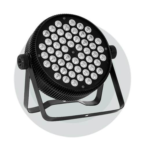 54颗全彩三合一紫光七彩RGBW铸铝帕灯婚庆KTV染色灯舞台演出设备