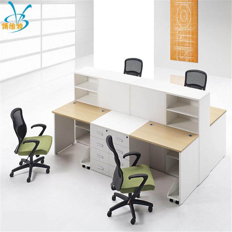 办公桌椅组合职员桌现代简约办公家具员工位屏风办公桌4/6/8人位