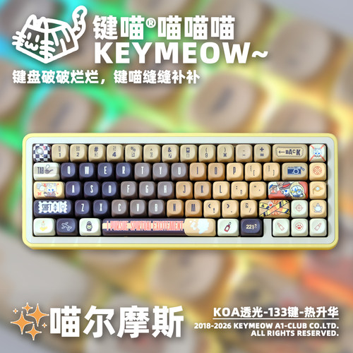 键喵喵尔摩斯主题KOA三面透球帽