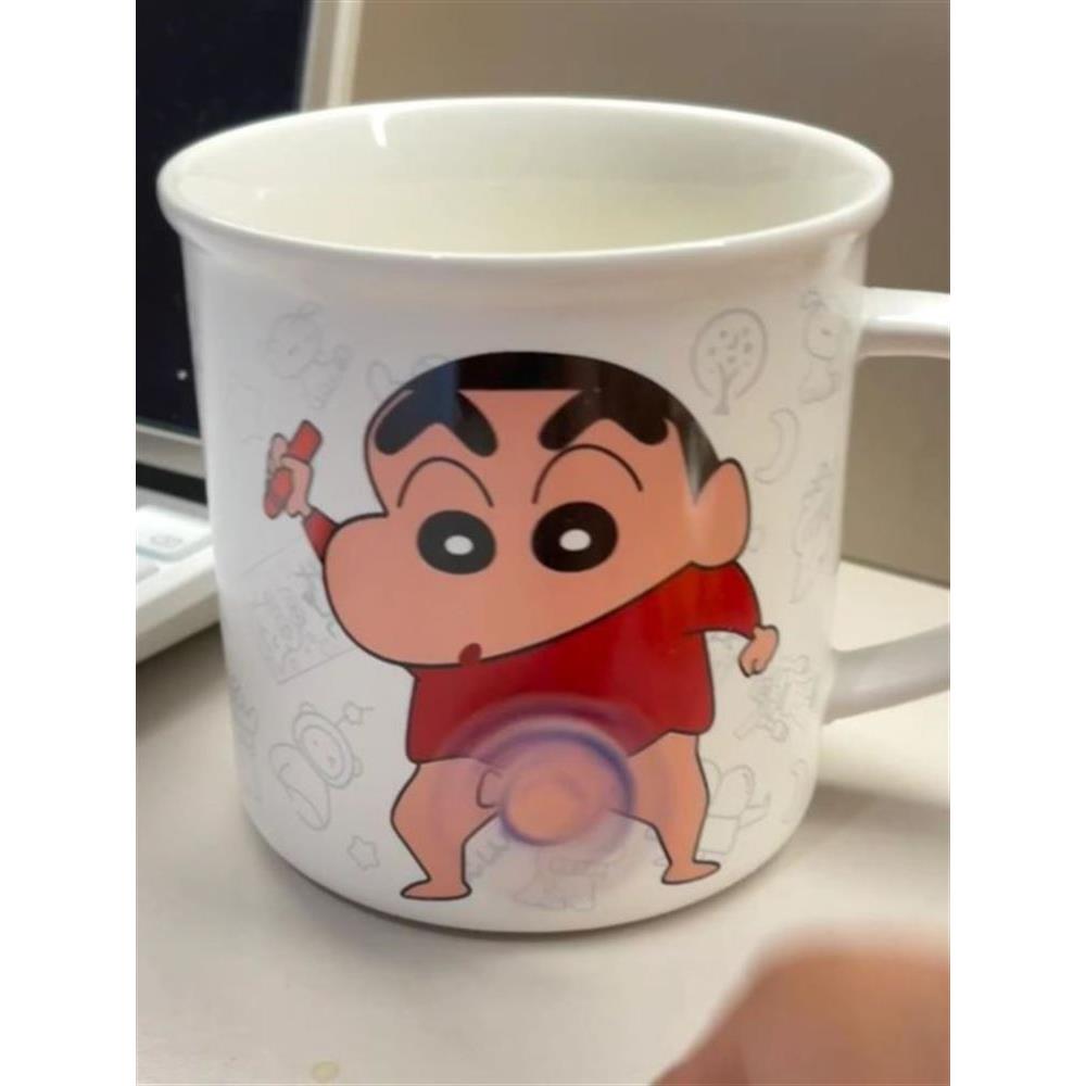 蜡笔小新杯子大象旋转卡通马克杯办公室搞怪咖啡杯牛奶杯