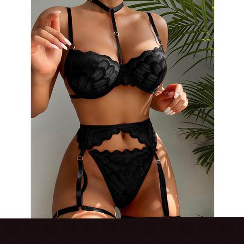 Chemises Underwear Set with Garter Belts Hot Erotic Costumes