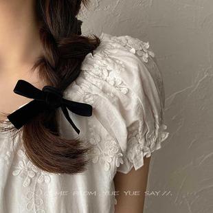 hair rope black Milk bow small velvet ring fragrance