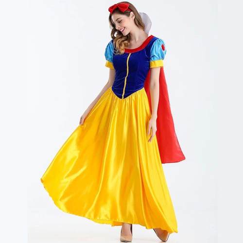 Cartoon Princess Snow White Halloween Party Costume Adult