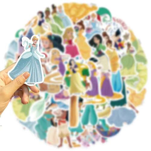 迪士尼公主白雪公主灰姑娘贴纸