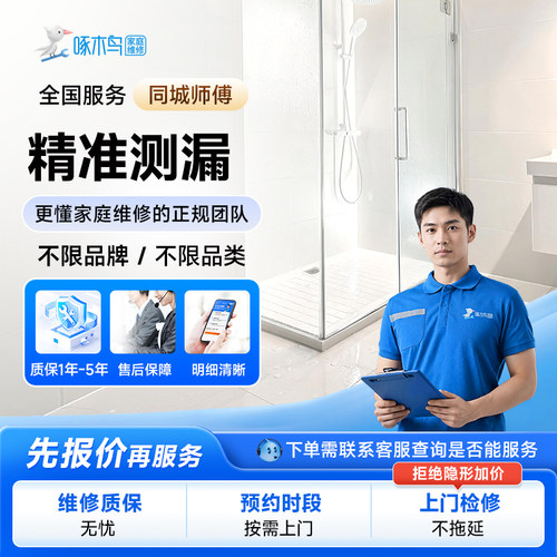 啄木鸟防水补漏同城上门维修房屋顶渗水发霉渗漏卫生间厨修补定金