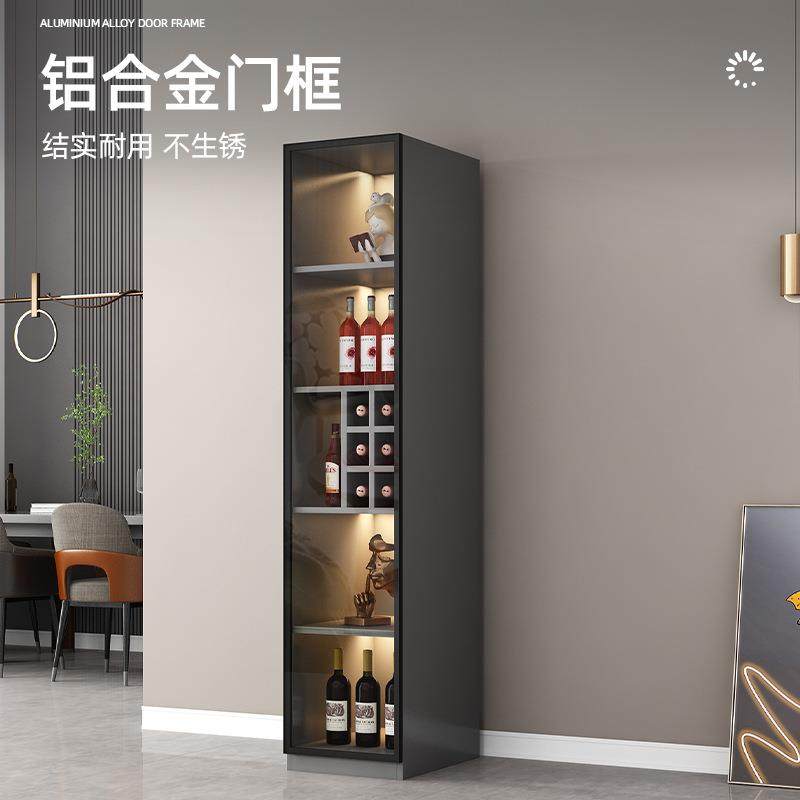 78128758酒柜玻物璃展柜现示代简约客厅靠墙储物柜子轻奢酒架收家