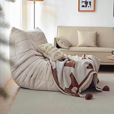 网红毛虫懒TBI人沙发卧室阳台休闲榻榻米客单人厅毛躺椅发椅沙休