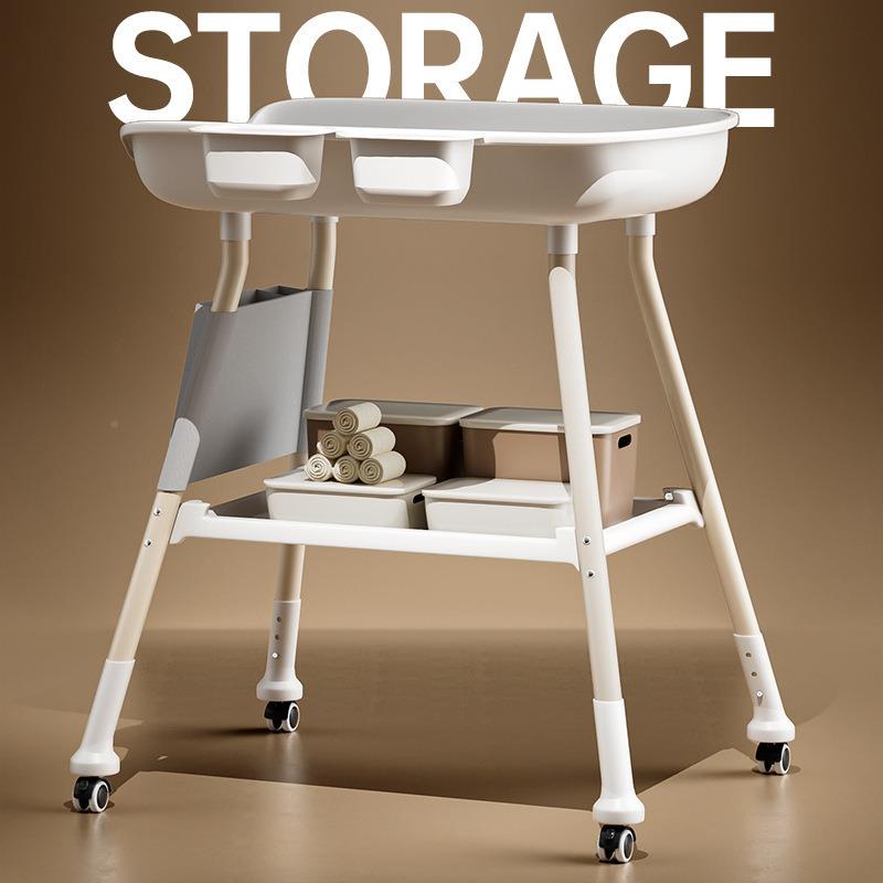 熊尿布婴儿新护理台生儿台换尿按摩布抚77937触台洗澡可移动