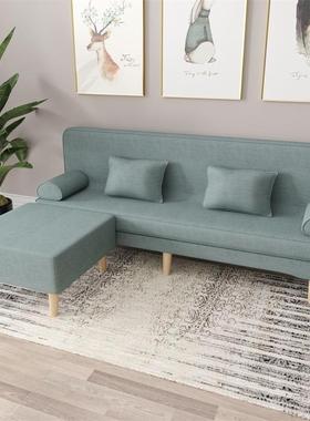 沙发小户出房沙发床两用可折叠双人简易网租型红客厅艺懒人94607