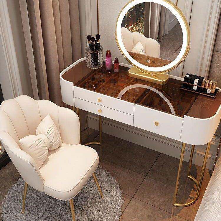 卧室梳妆款代台简28009约现实木化妆桌小型2收纳一体小户型02