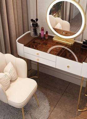 卧室梳妆款代台简28009约现实木化妆桌小型2收纳一体小户型025新化妆台