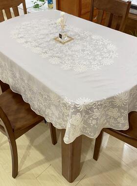 椭圆形桌布vp防水c防油防烫餐56163免洗桌垫茶几台布伸缩折叠圆桌