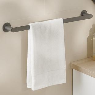 宿毛酒店浴室304不锈浴钢单层巾架民卫生间墙YJX 1975上黑色轻奢