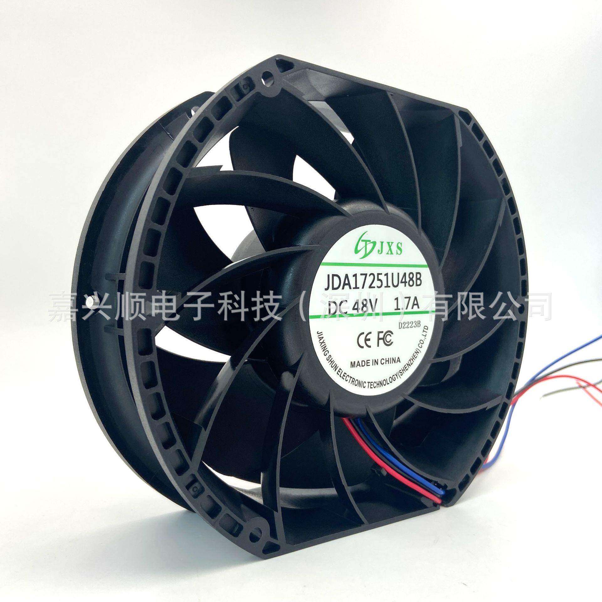 172*51m扇大风量散热风1725SZD1圆框直8流4V风扇冷m柜机柜机箱散