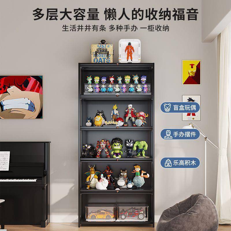 儿家用靠墙力书柜亚sbg-008克实木书收架多层防尘大容量简易童客