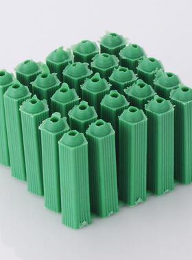 厂价直供】YLP涨绿色塑料膨胀管M6厘塞胀塞墙粒木螺胶丝【1箱价【