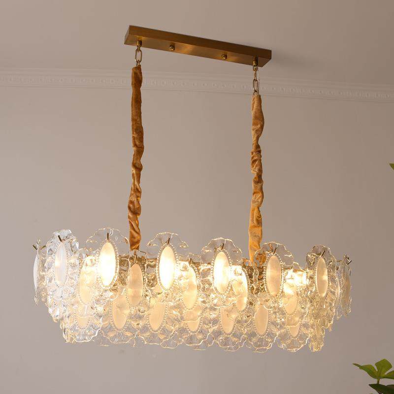光谱复古法式奶吸油风意大41840利裙边水晶玻吊灯全轻奢璃卧室客,玩具/童车/益智/积木/模型,其它,淘宝优惠券,粉丝福利购,淘宝优惠卷