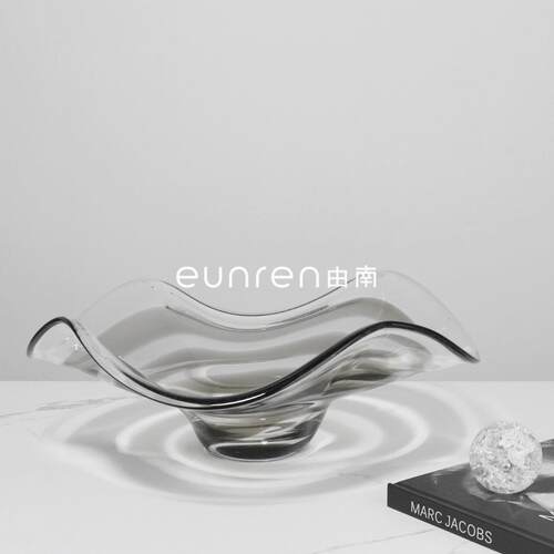 约无品牌/果创意样板房间售楼处餐桌茶几玻璃水收纳托盘软装盘饰