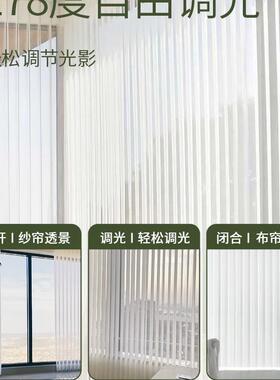 好丽梦幻帘窗纱客透帘202新款光5PUZ不透人垂直竖百叶帘阳台厅落