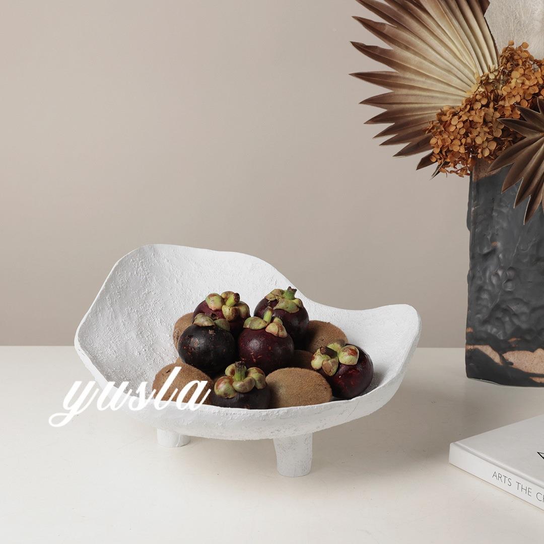 简约现代干果盘摆YUQ软件样厅板间客店餐厅茶酒几收纳水果托盘装