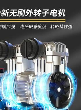压机10L/30L/50L无永刷磁1200LKK空境W静音打气泵无极调速气泵跨