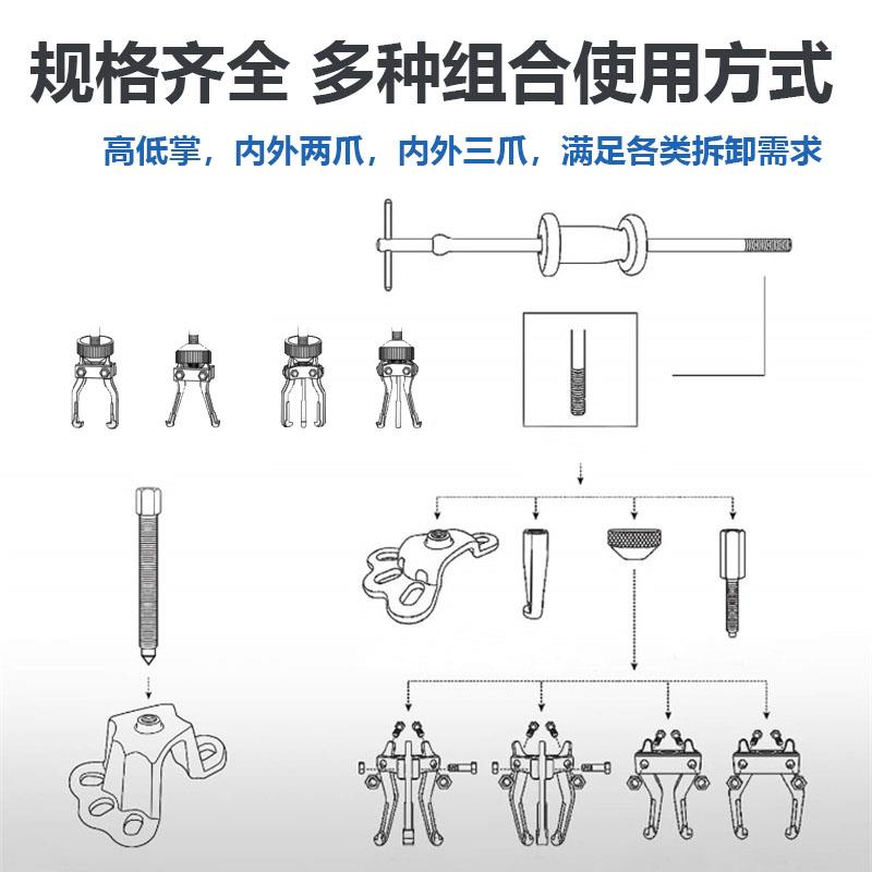 A卸LEB汽桥车半轴卸工具面包车轮毂后轮半轴拆工具轴承后滑锤拆拉