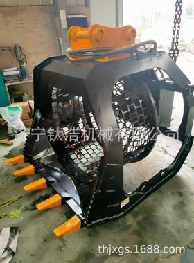 10挖掘机滚筒筛智造观,筛沙斗,矿WDF6石大,煤渣,河卵石,筛土,筛沙