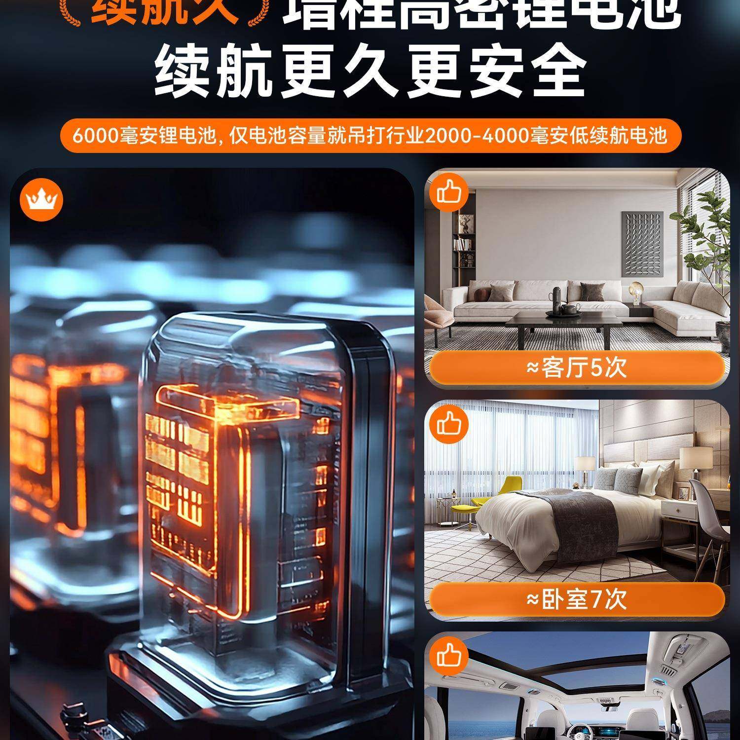 窗户缝吸尘器家隙缝用汽窗车载开荒保洁手持70335小型大吸力无线